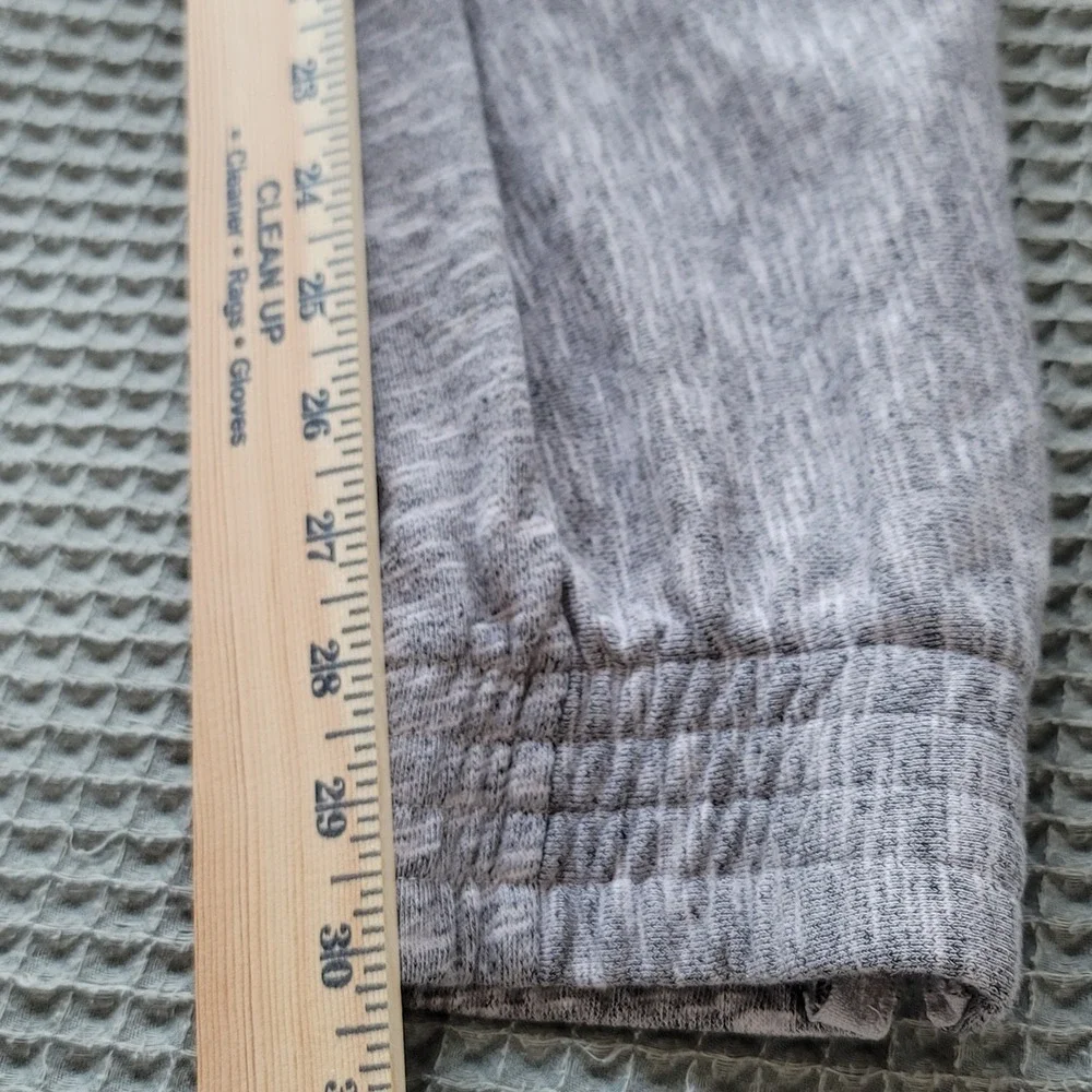 Adidas Jogger‎ Pants Mens Large Gray Space Dye Ankle Zip Athletic Sweatpants